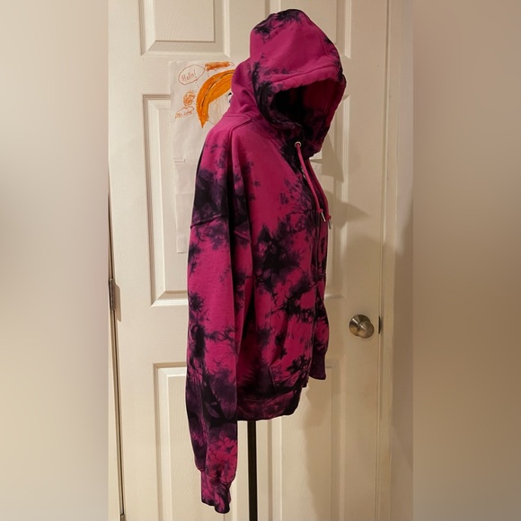 Champion Women’s Powerblend Fleece Tie Dye Hoodie Size  L - Picture 8 of 13